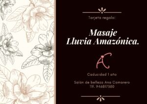 ¡NUEVO! MASAJE CORPORAL. Lluvia Amazónica