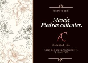 MASAJE CORPORAL ESPECIAL. Piedras calientes