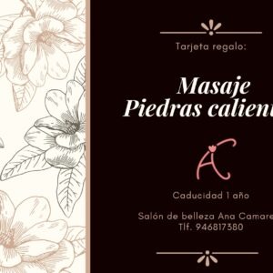 MASAJE CORPORAL ESPECIAL. Piedras calientes
