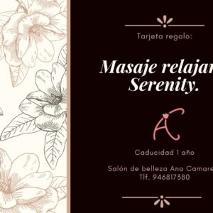 ¡NUEVO! MASAJE CORPORAL. Serenity